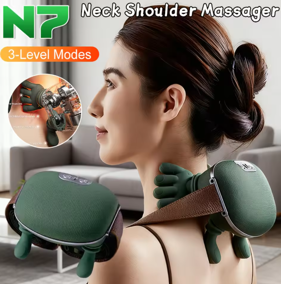 Shoulder & Neck Kneading Massager – Lightweight Muscle Relaxation Device